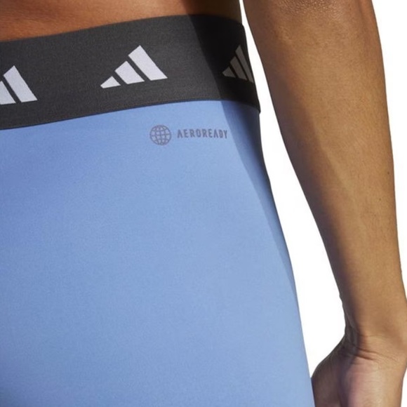 ADIDAS Women’s TechFit Training Tights 7/8 Length Blue Fusion/Carbon - Picture 5 of 5